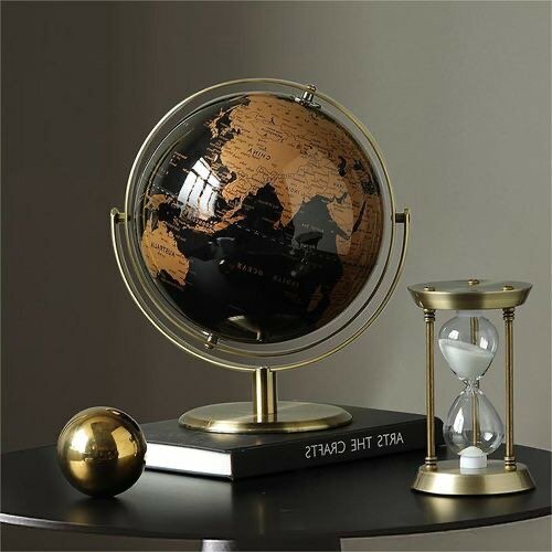 Desktop Globe Ornaments, Retro Map Globe, Geographical Globe
