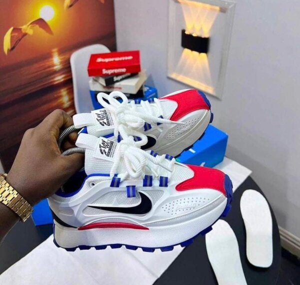 Baskets tendance multicolores