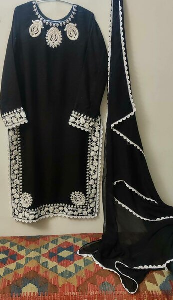 Black shirt embroidery