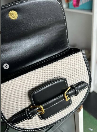 Crossbody bag grey-black