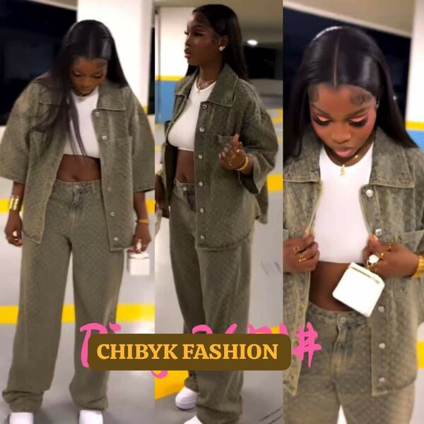 Ensemble denim femme chic