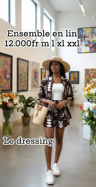 Ensemble en Lin Bohème Femme