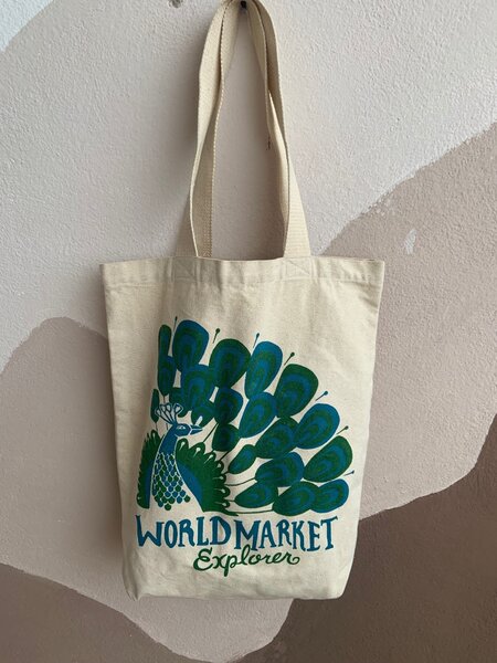 Sac fourre-tout paon