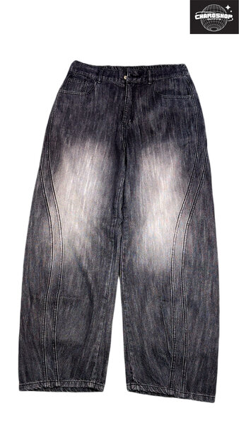 Jean ample taille haute