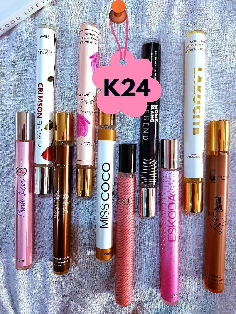 Women and mens pocket perfumes