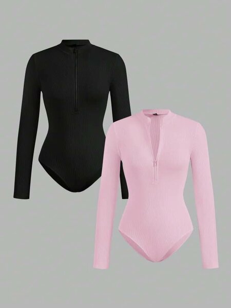 Bodys féminin manches longues