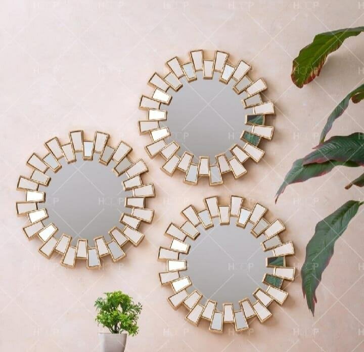 3 PC's wall hanging mirror