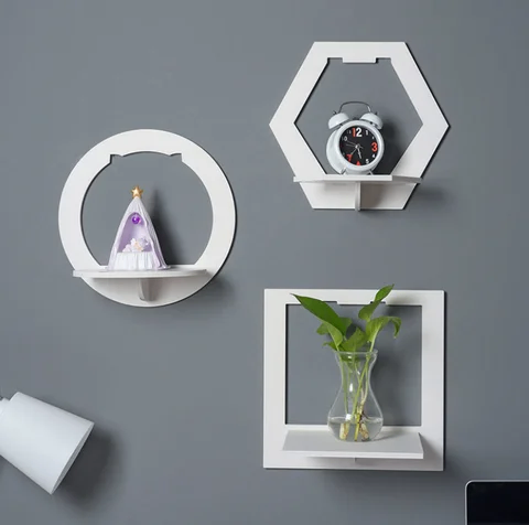 Lot 3 étagères décoratif