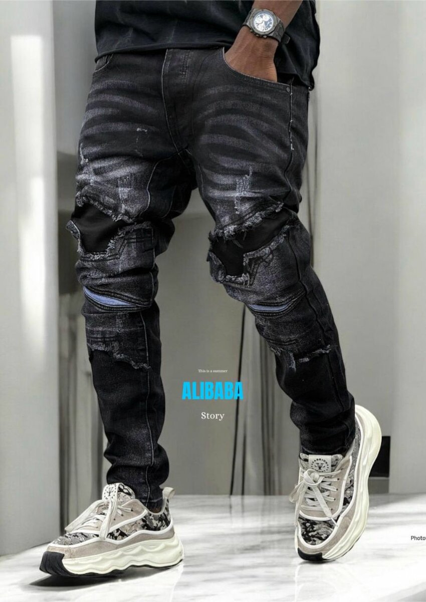 Jeans Tendance Hommes Décontracté