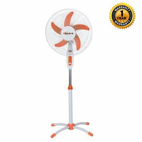 Delron 18" - 6 Blades Standing Fan - Blue/Black
