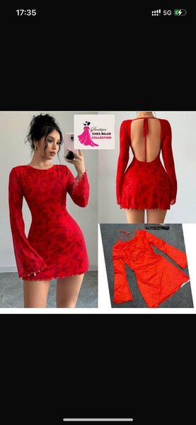 Robe Rouge Élégante