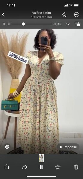 Robe longue imprimée élégante