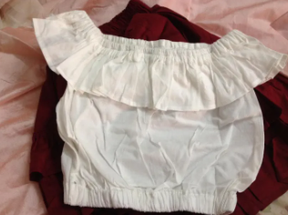 Children's clothing set, skirt and top ( Fabric Lawn)