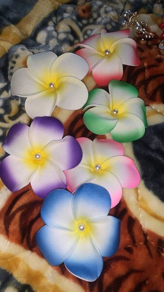 Épingles à cheveux fleurs colorées