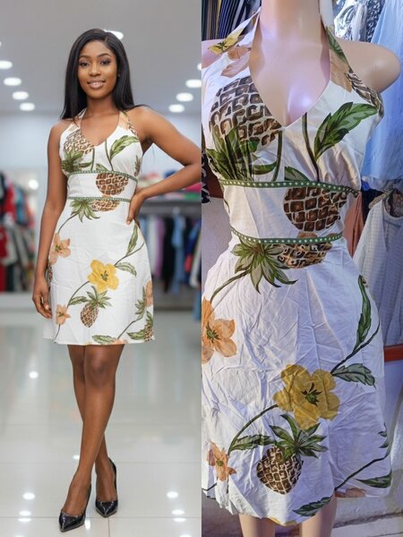 Robe d'été imprimé ananas