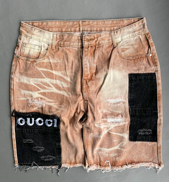 Shorts en jean délavé