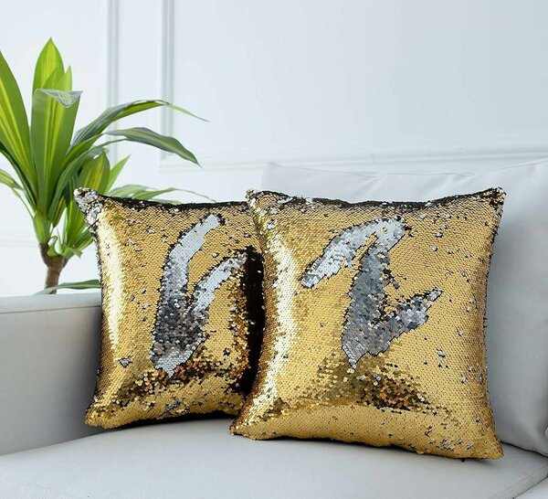 Coussins magiques à paillettes