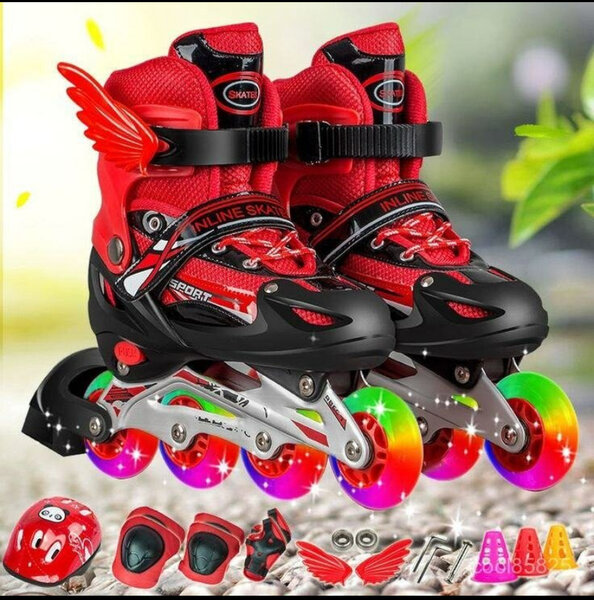 Patins à roulettes lumineux pour enfants