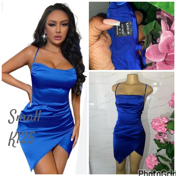 Beautiful and stylish women's dress blue