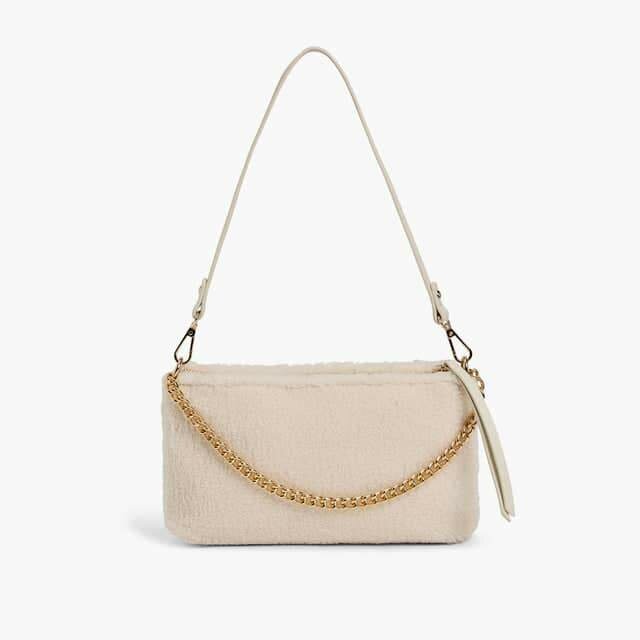 DREW SHERPA HOBO HANDBAG