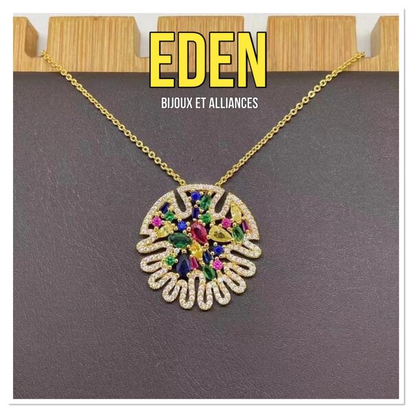 chaîne et pendentif, plaqué or