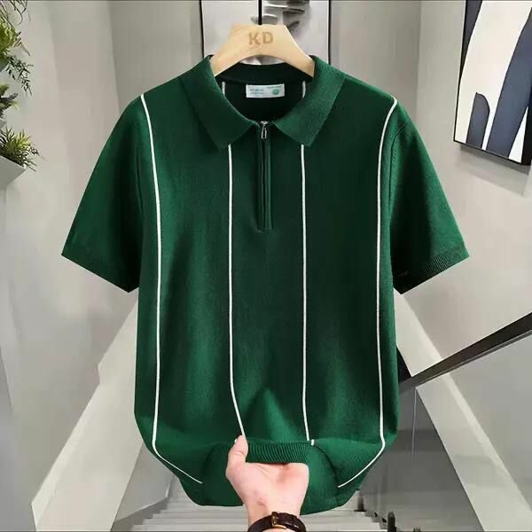 Polo moderne rayé homme