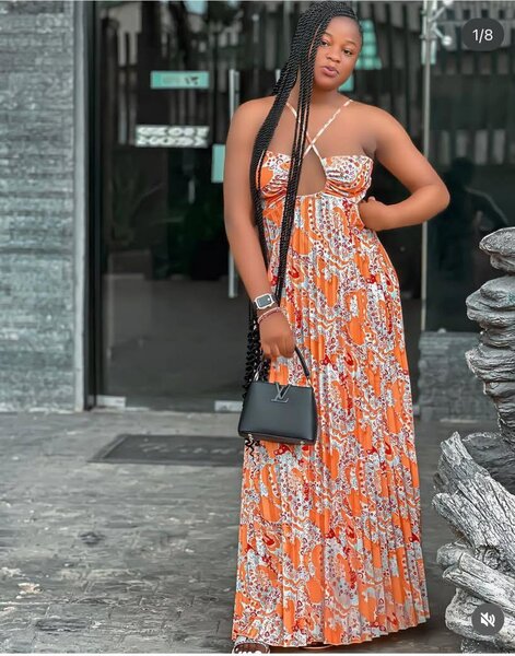 Robe longue évasée estivale