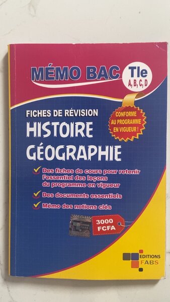 Fiches Révision Histoire Géographie