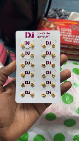 Lot de Boucles d'Oreilles Dorées