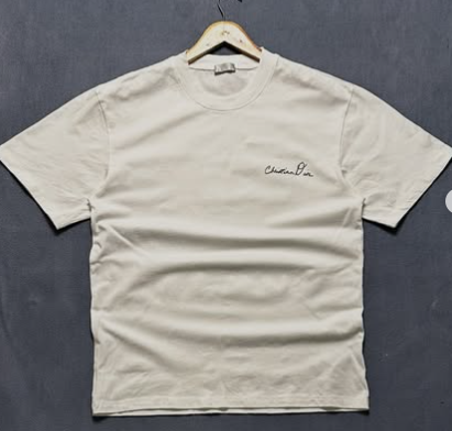 Heavy cotton Christian Dior hand written t shirt size : L 