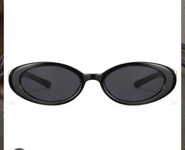 Lunettes de soleil noires rondes