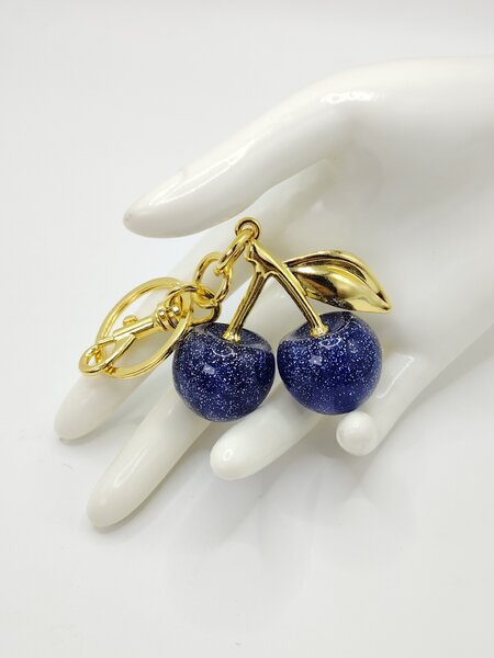 Porte clé cristal cerise