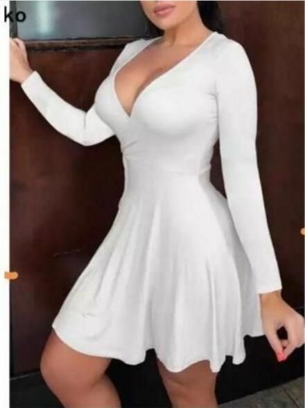 Robe blanche élégante soirée