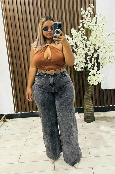 Top halter marron tendance