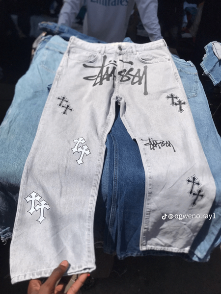 Jeans artistiques pour hommes