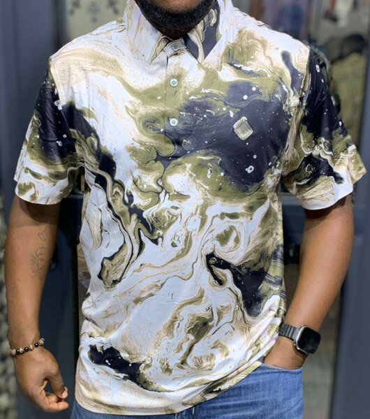 Chemise Homme Imprimée Art