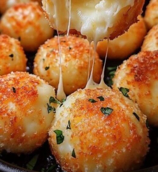 Boules de fromage croustillantes