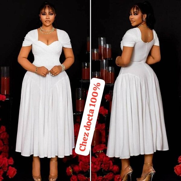 Robe Blanche Élégante