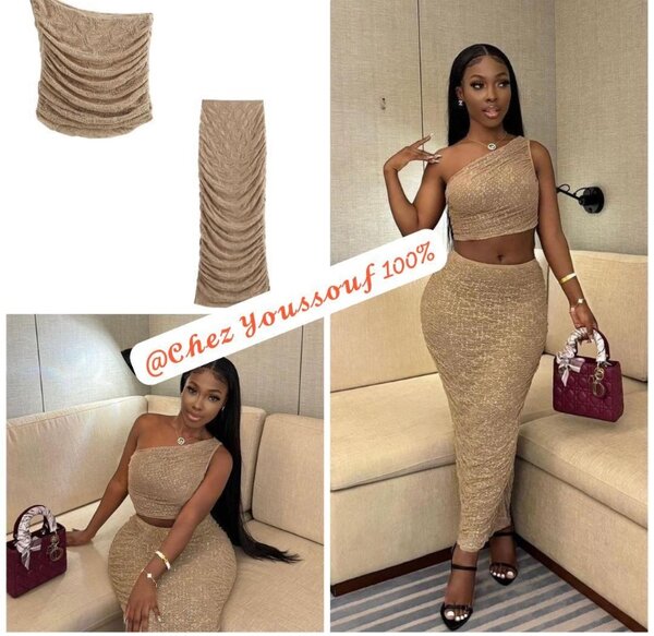 Robe une épaule élégante