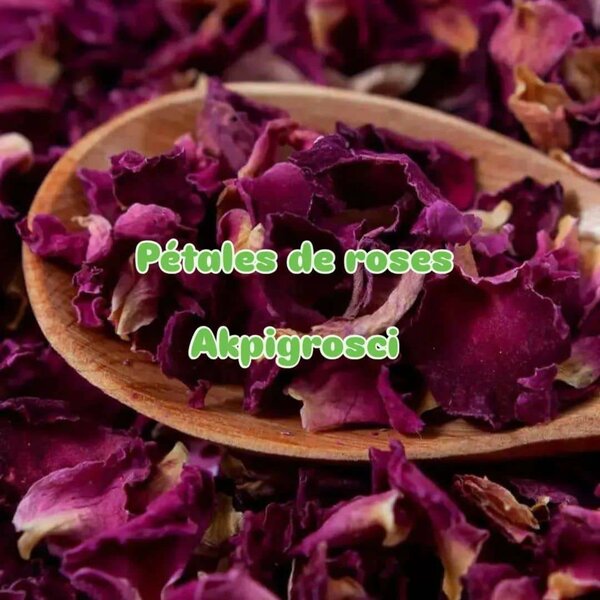 Pétales de roses séchées
