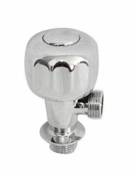 Robinet de chasse d'eau chromé