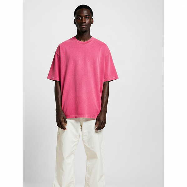 T-shirt oversize rose tendance