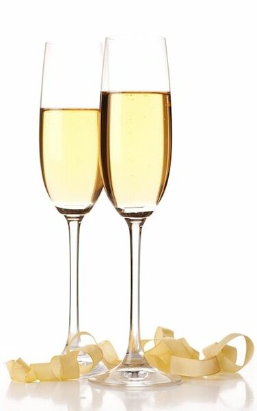 6 pieces champagne glasses / flute
