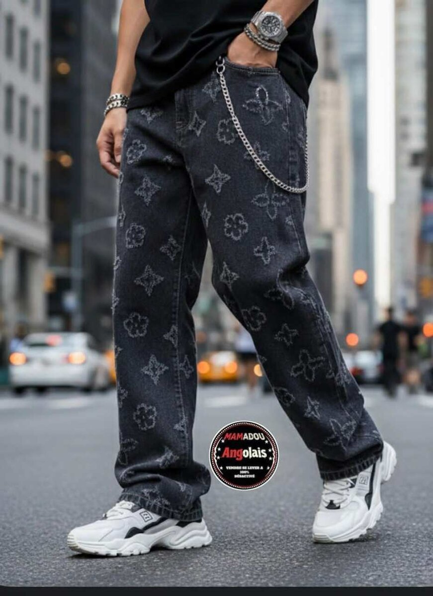 Jean décontracté imprimé