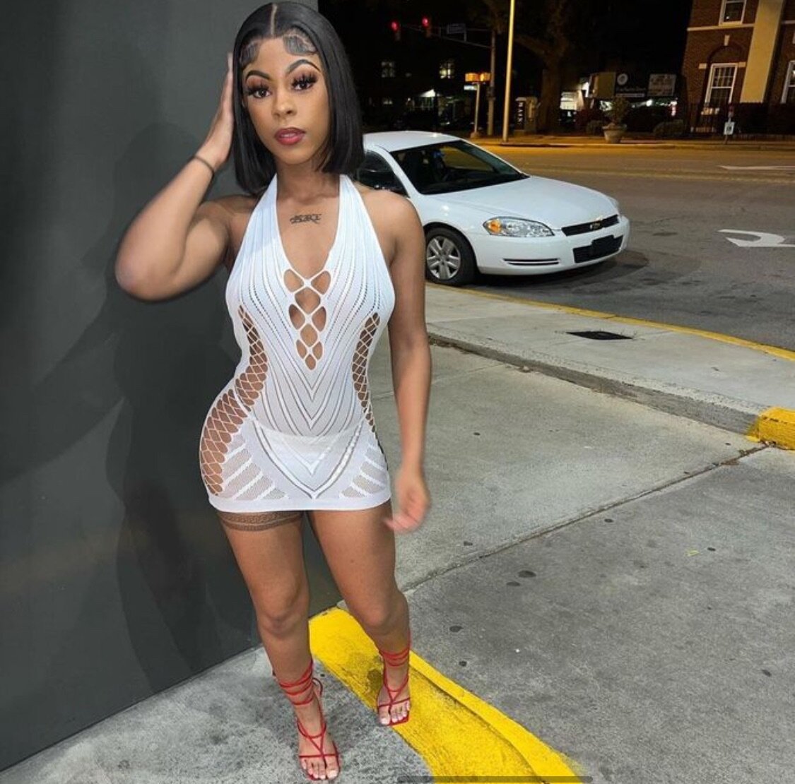 Summer Women Lace Up Halter Ho