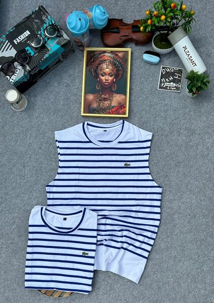 Débardeur rayé homme été