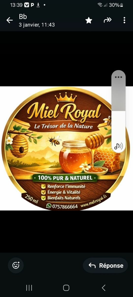 Miel Royal 100% Pur Naturel