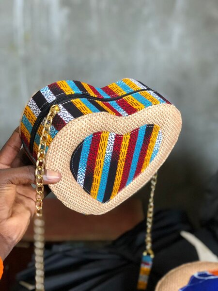 Sac à main cœur ethnique