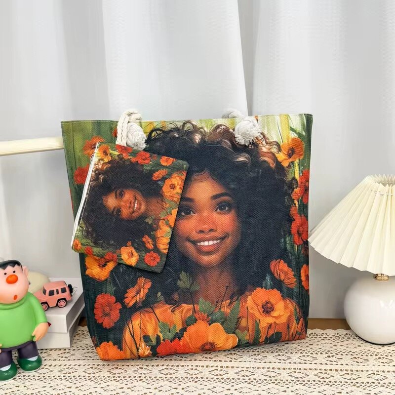 Sac cabas imprimé artistique