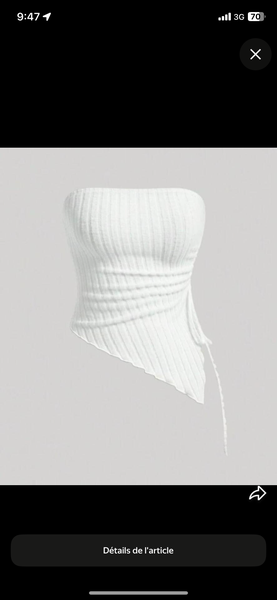 Top asymétrique bleue